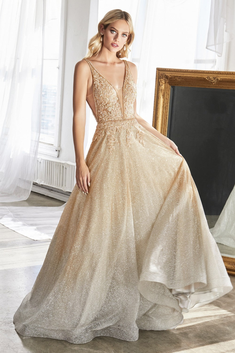 Gold Ombre Ballgown - Main Image
