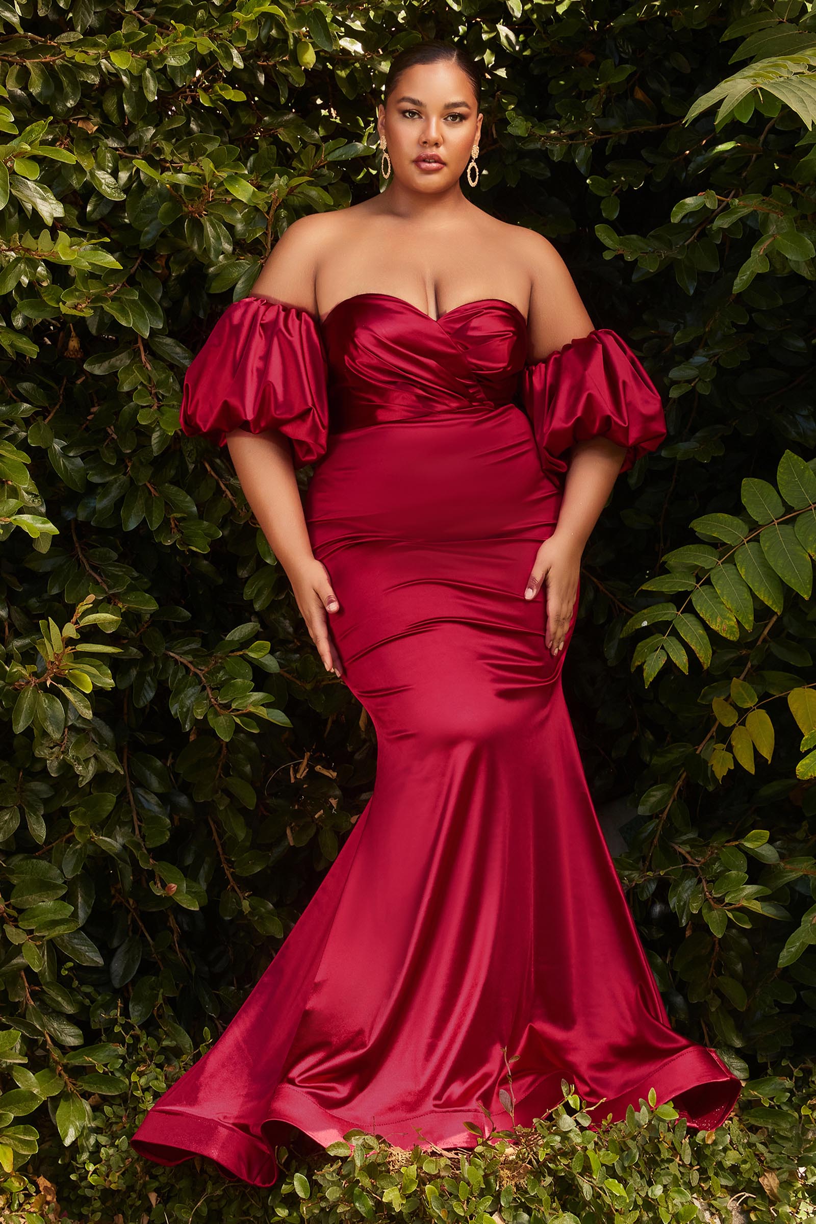 Sadie Puff Sleeve Satin Dress Plus Stage 9 Secrets Sadie Puff Sleeve Satin Dress Plus Stage 9 Secrets