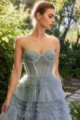 Glinda Corset Ruffel Ball Gown