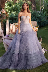 Ruffled Corset Ballgown