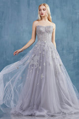 Silver Kaley Constellation Ball Gown 16 / Light Silver Silver Kaley Constellation Ball Gown 16 / Light Silver