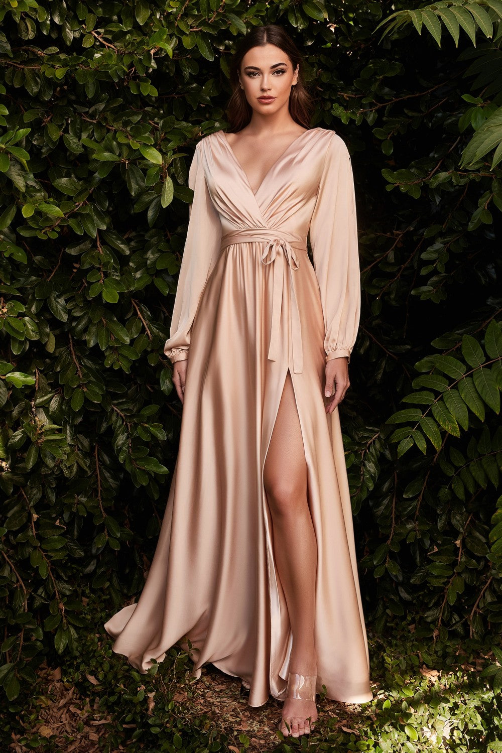 Long Sleeve Satin Danielle Gown Stage 9 Secrets Long Sleeve Satin Danielle Gown Stage 9 Secrets