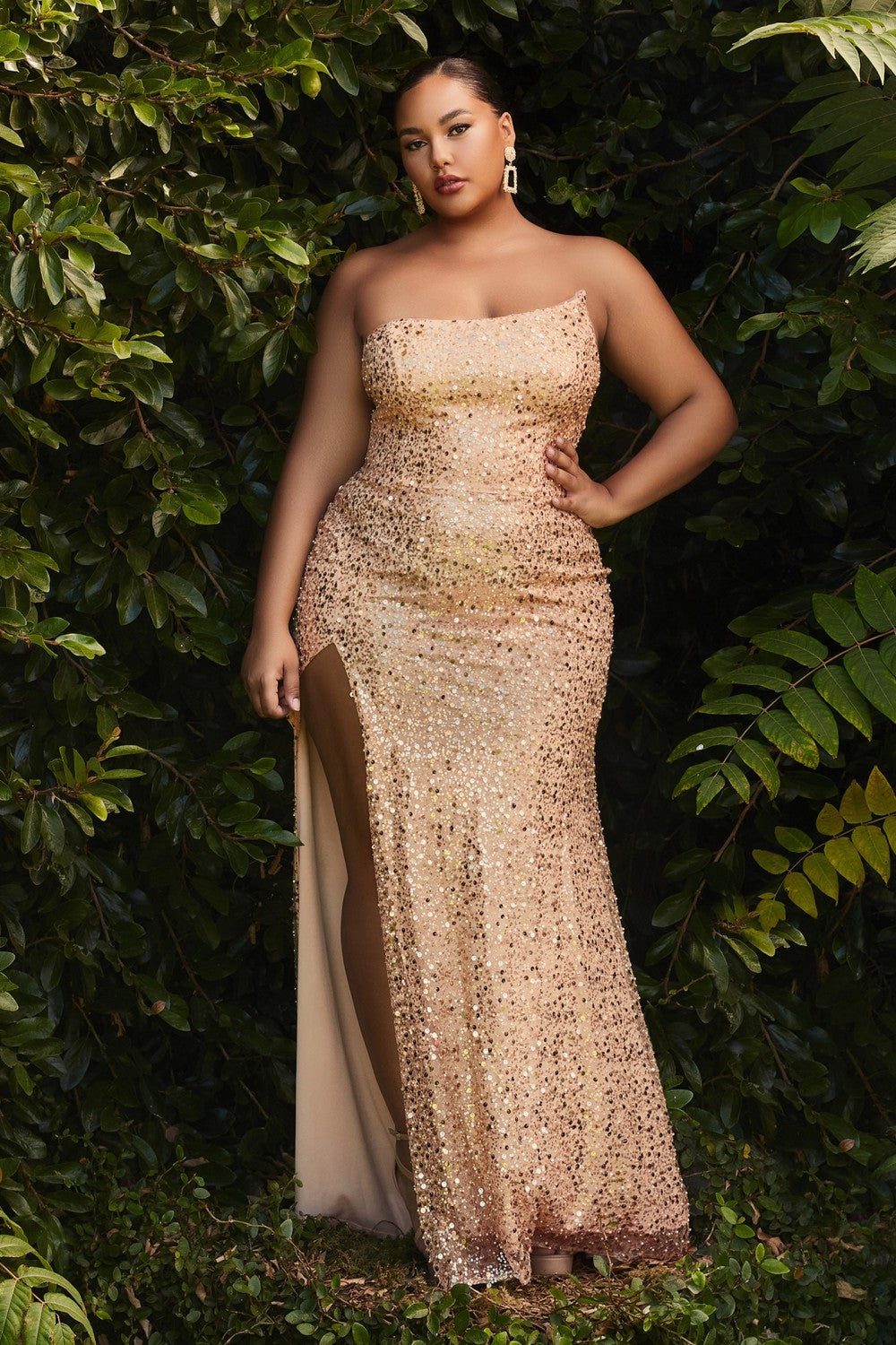 Kleo Sequin Evening Dress Plus