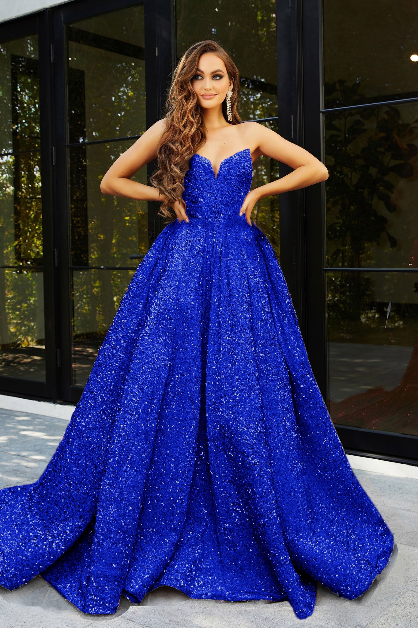 Veruka Ball Gown - 10 / Cobalt Veruka Ball Gown - 10 / Cobalt