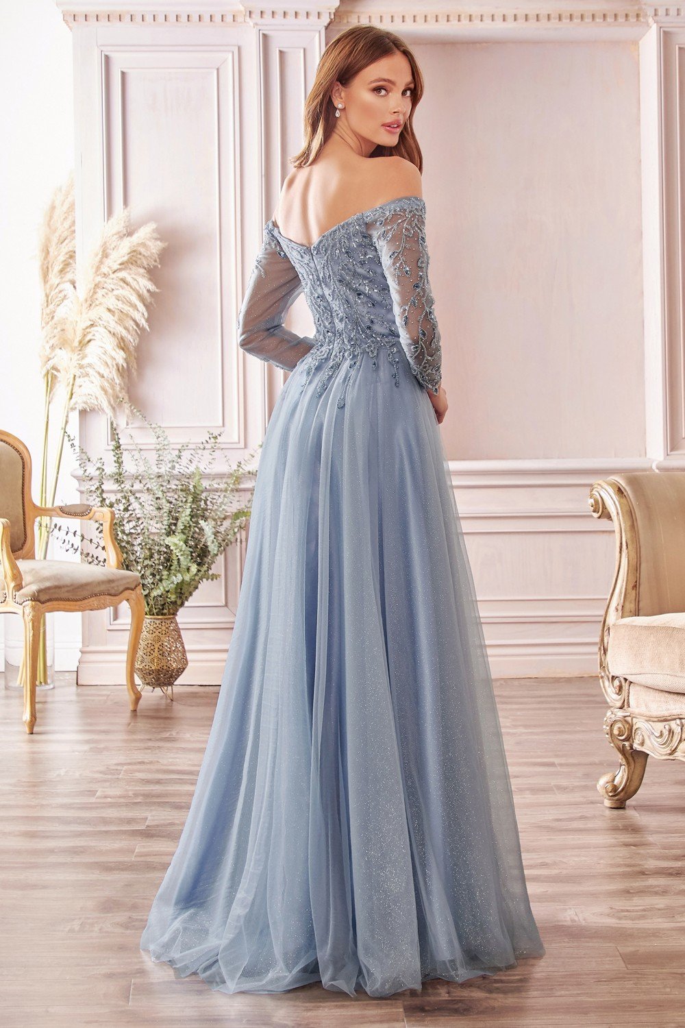 Off Shoulder Long Sleeve Gown Stage 9 Secrets Off Shoulder Long Sleeve Gown Stage 9 Secrets
